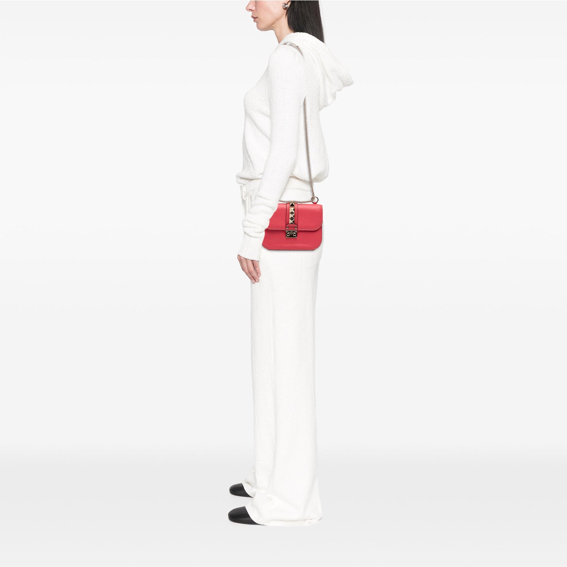 Valentino Small Rockstud Glam Lock Crossbody