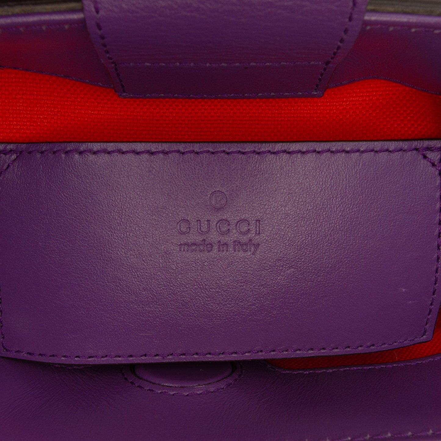 Gucci Mini GG Embossed Perforated Leather Tote