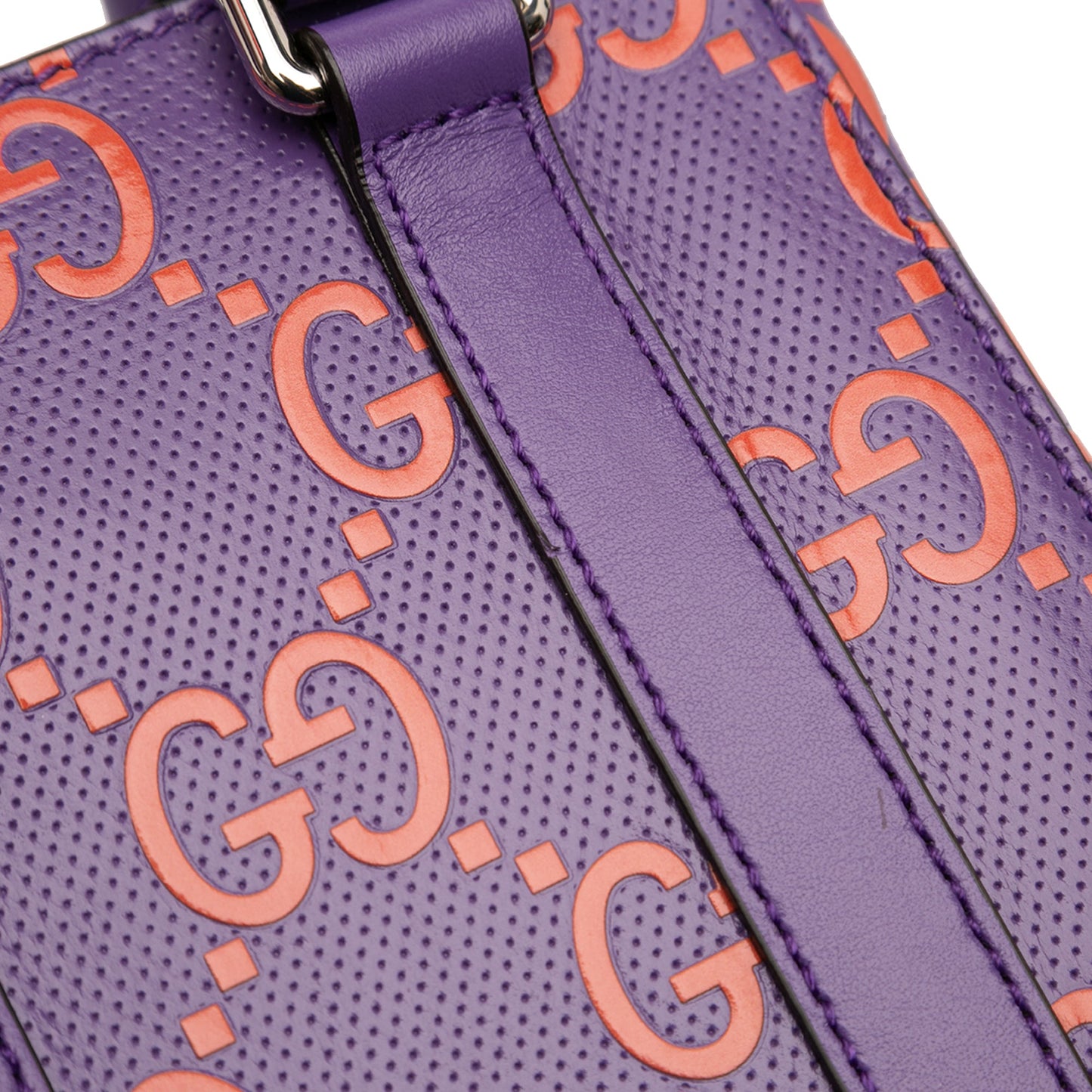 Gucci Mini GG Embossed Perforated Leather Tote