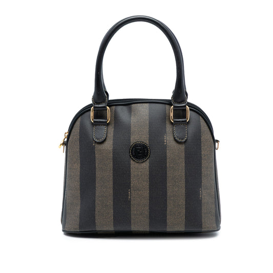 Fendi Pequin Coated Canvas Dome Satchel