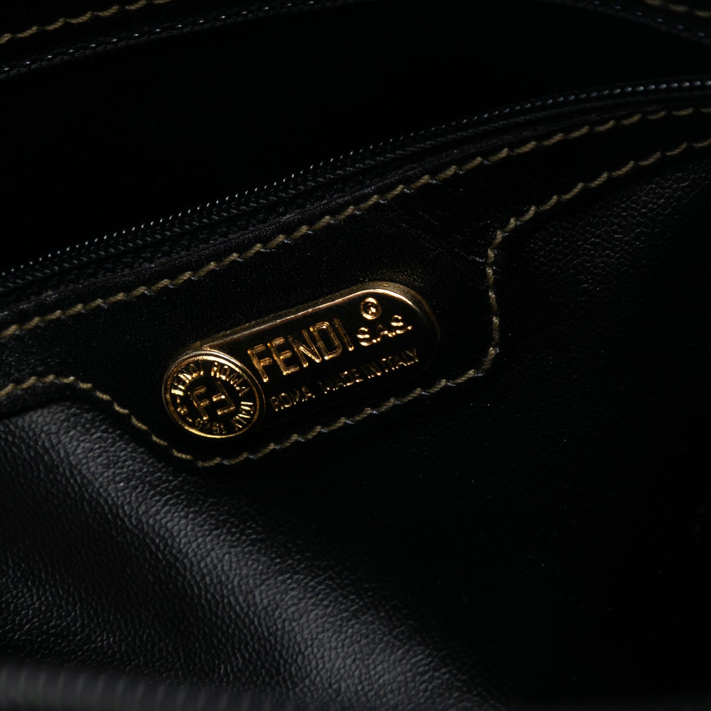 Fendi Pequin Coated Canvas Dome Satchel