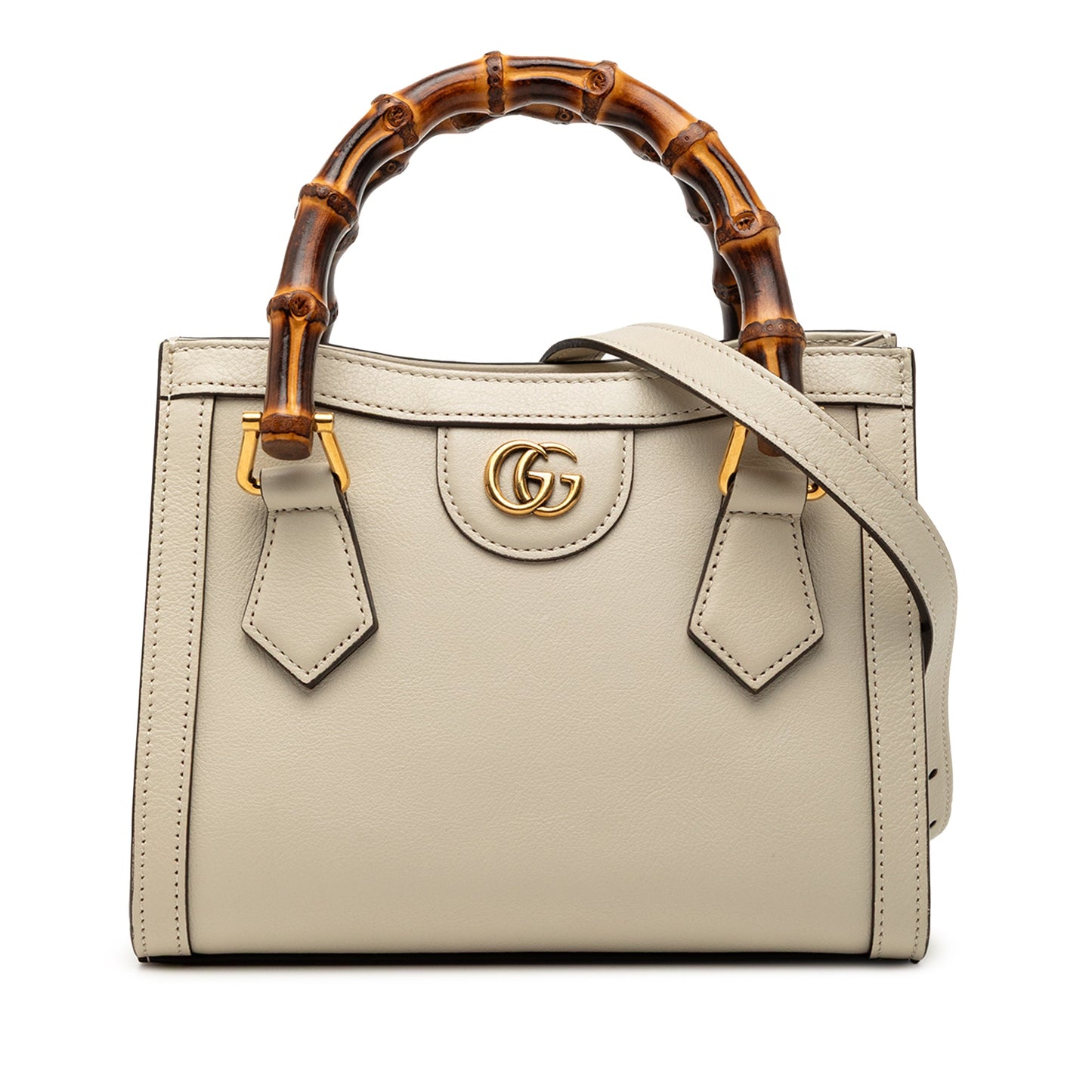 Gucci Mini Calfskin Bamboo Diana Satchel