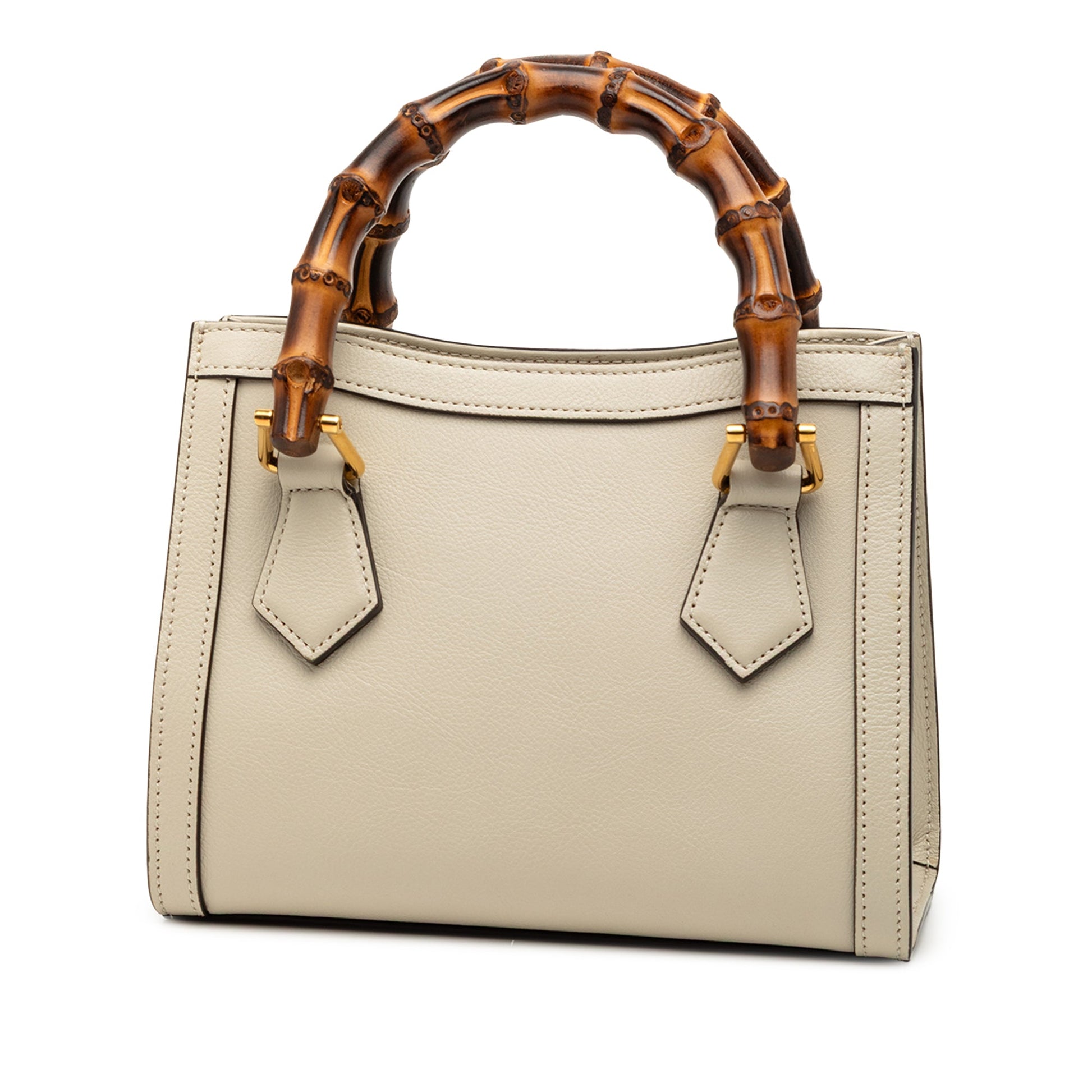 Gucci Mini Calfskin Bamboo Diana Satchel