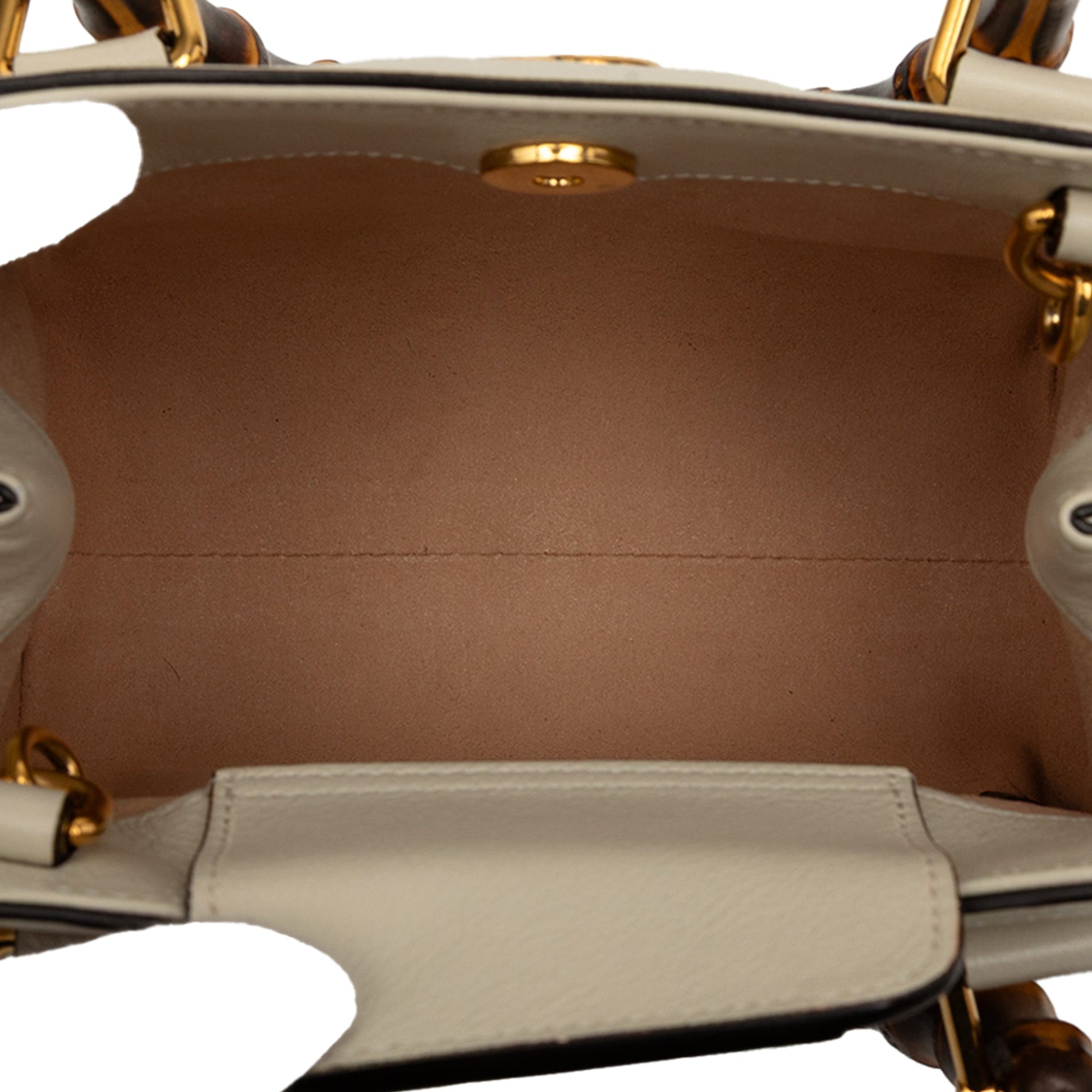 Gucci Mini Calfskin Bamboo Diana Satchel