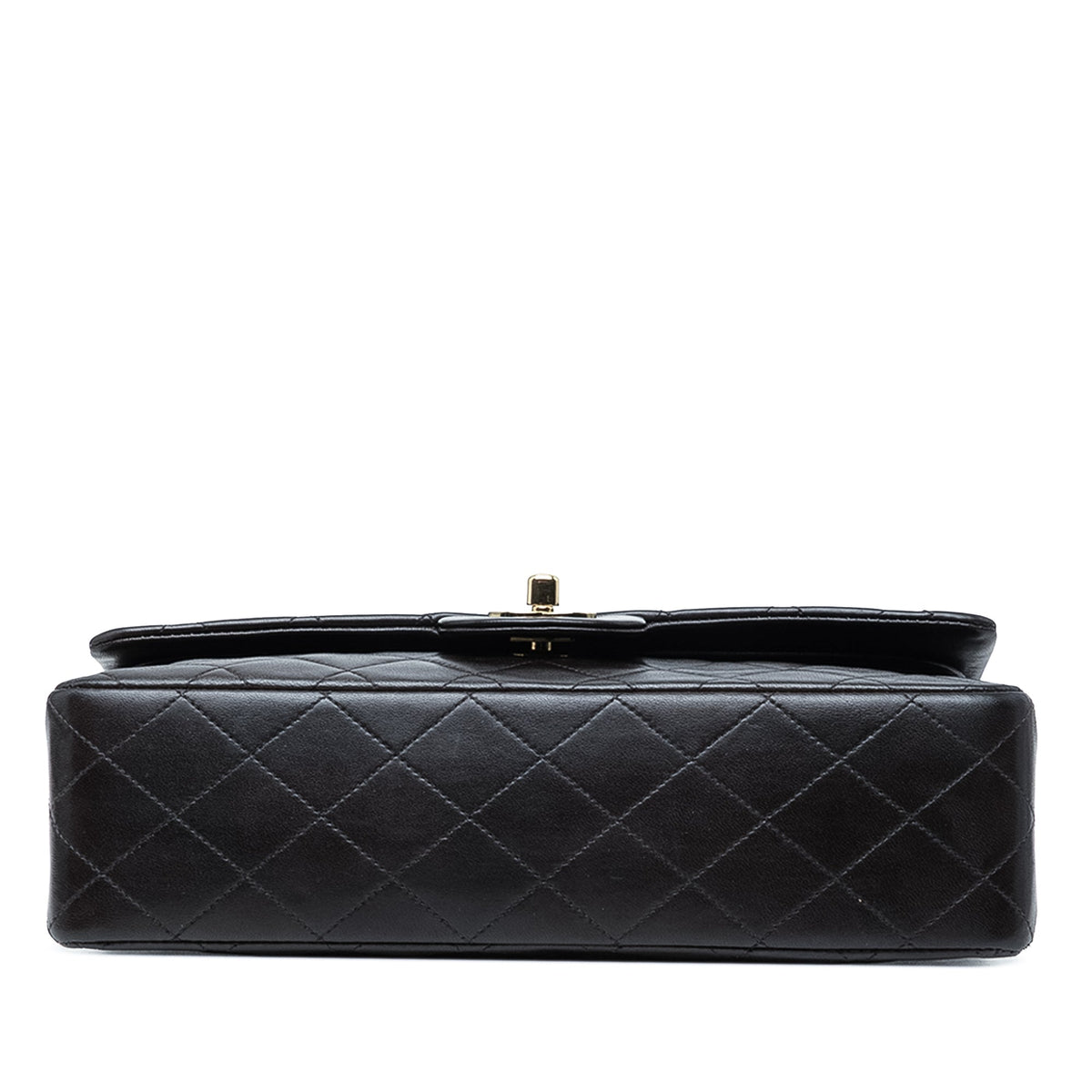 Chanel Medium Classic Lambskin Double Flap — Black