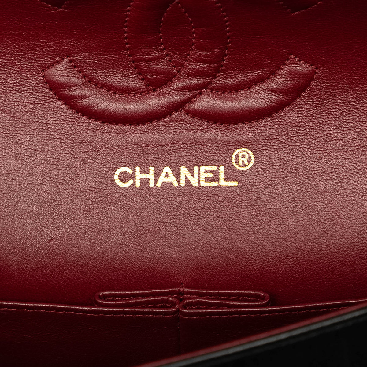 Chanel Medium Classic Lambskin Double Flap — Black