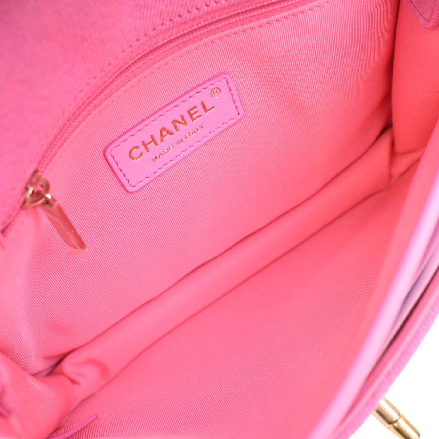 Chanel Small CC Quilted Denim Messenger Flap
