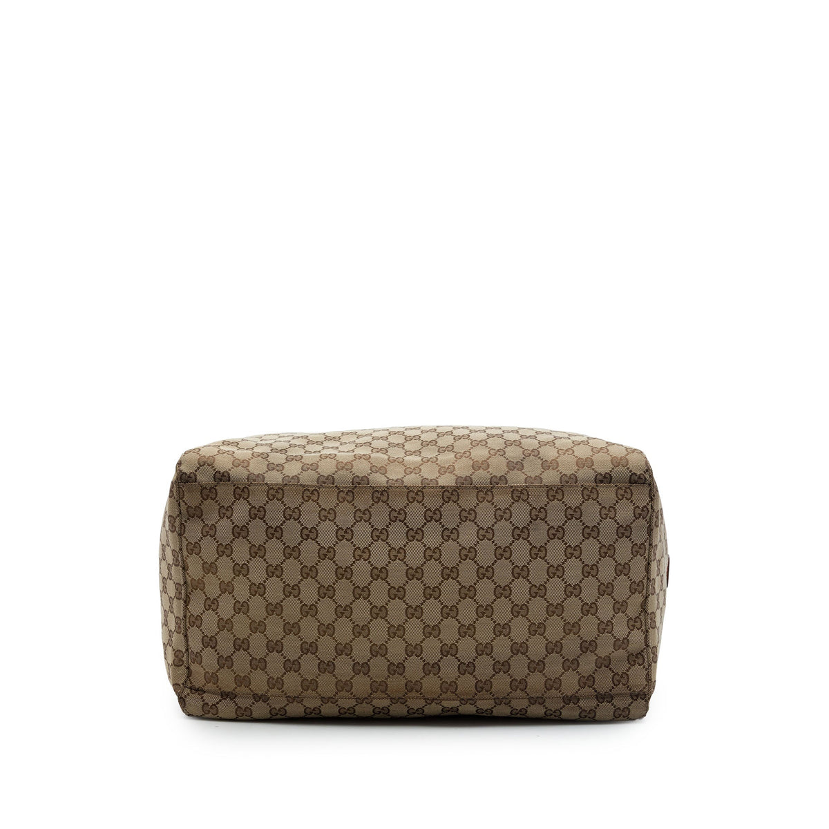 Gucci GG Canvas Web Travel Bag — Beige