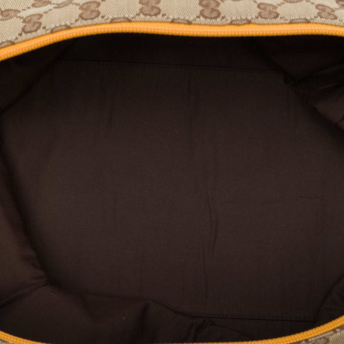 Gucci GG Canvas Web Travel Bag — Beige