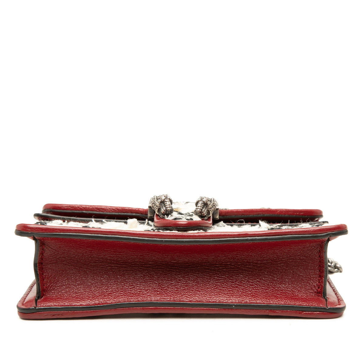 Gucci Mini GG Tweed Dionysus Crossbody — White