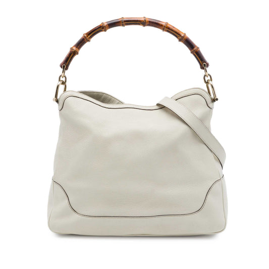 Gucci Calfskin Bamboo Diana Satchel