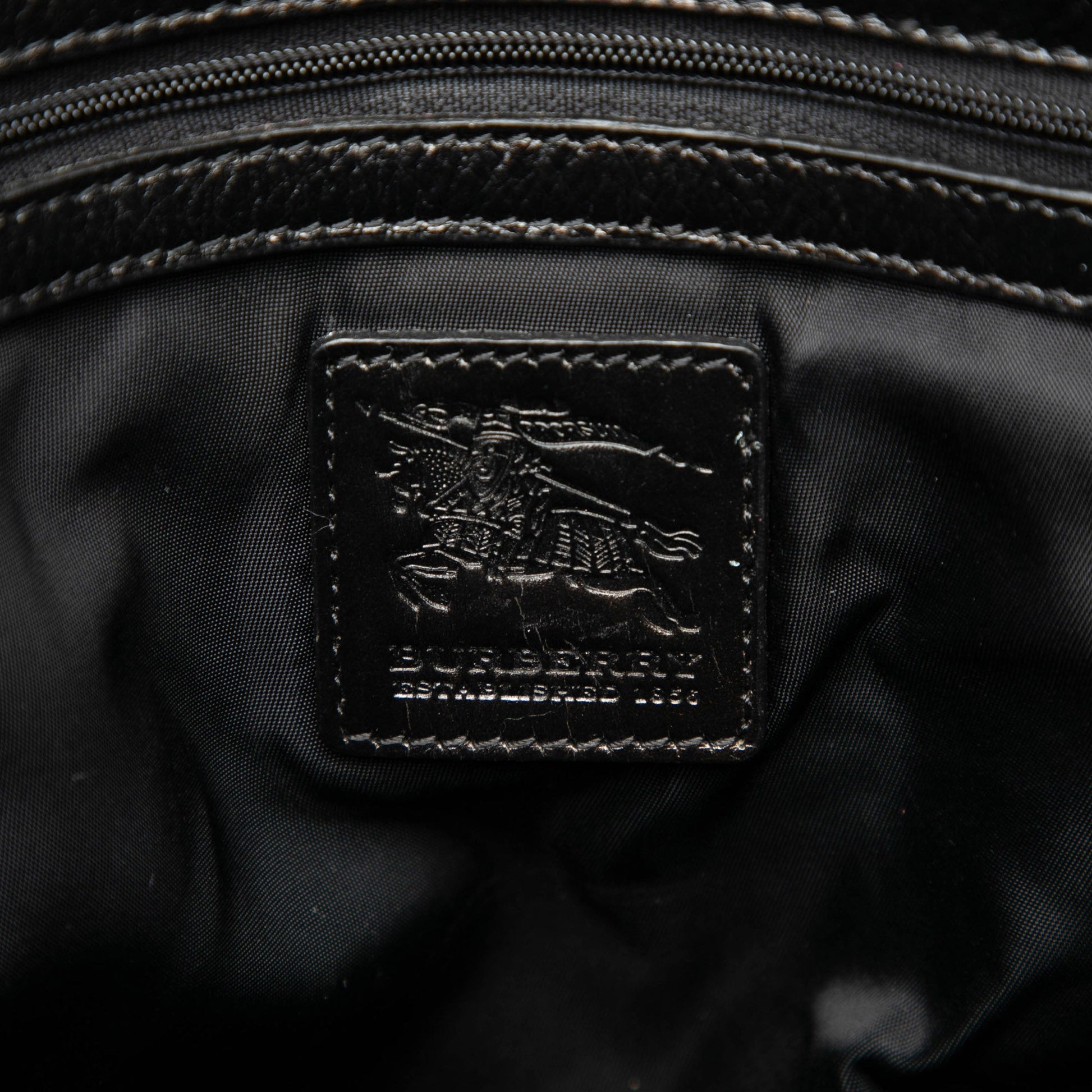 Burberry Tonal Check Nylon Tote