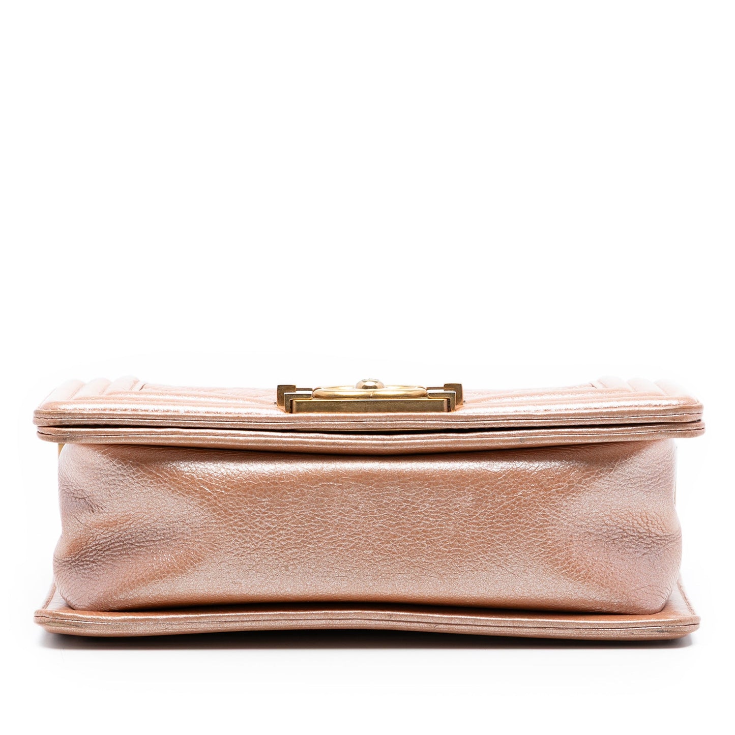 Chanel Small Quilted Metallic Calfskin Boy Flap