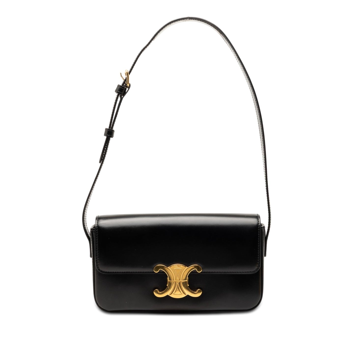 Celine Shiny Calfskin Claude Shoulder Bag