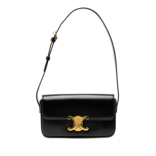 Celine Shiny Calfskin Claude Shoulder Bag