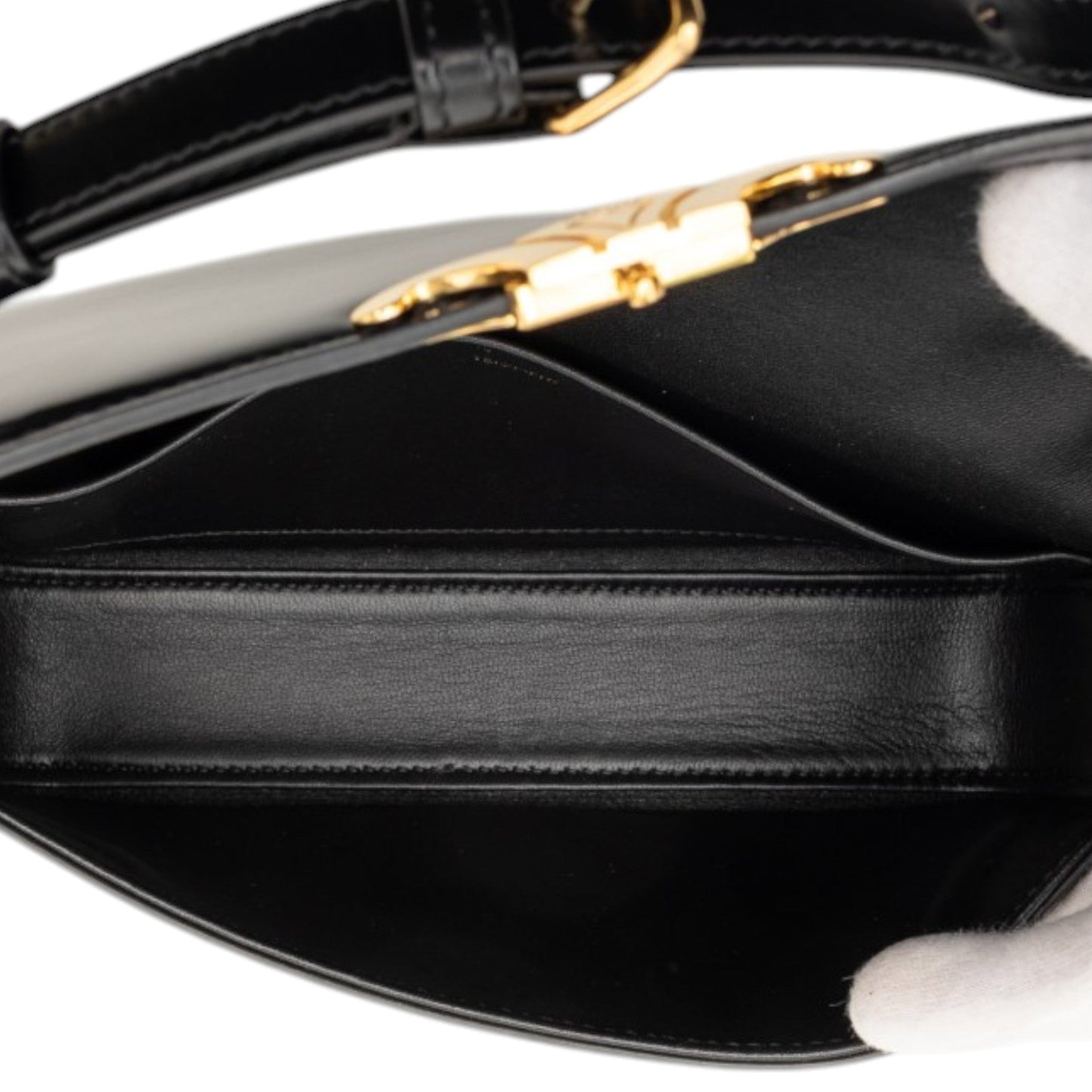 Celine Shiny Calfskin Claude Shoulder Bag