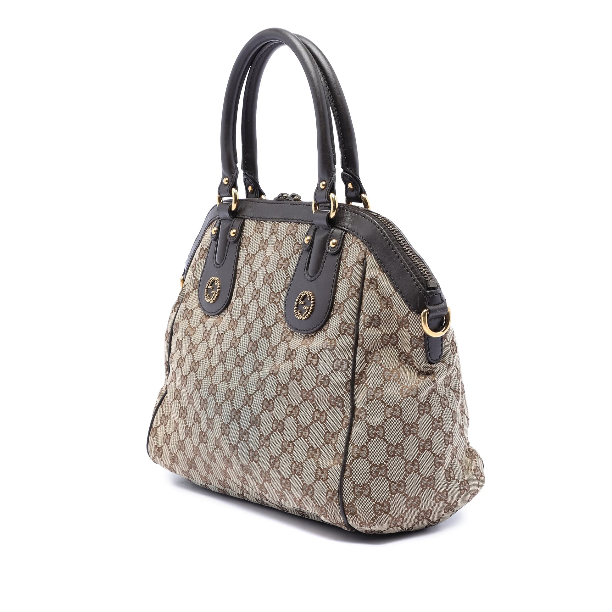 Gucci Medium GG Canvas Scarlett Satchel