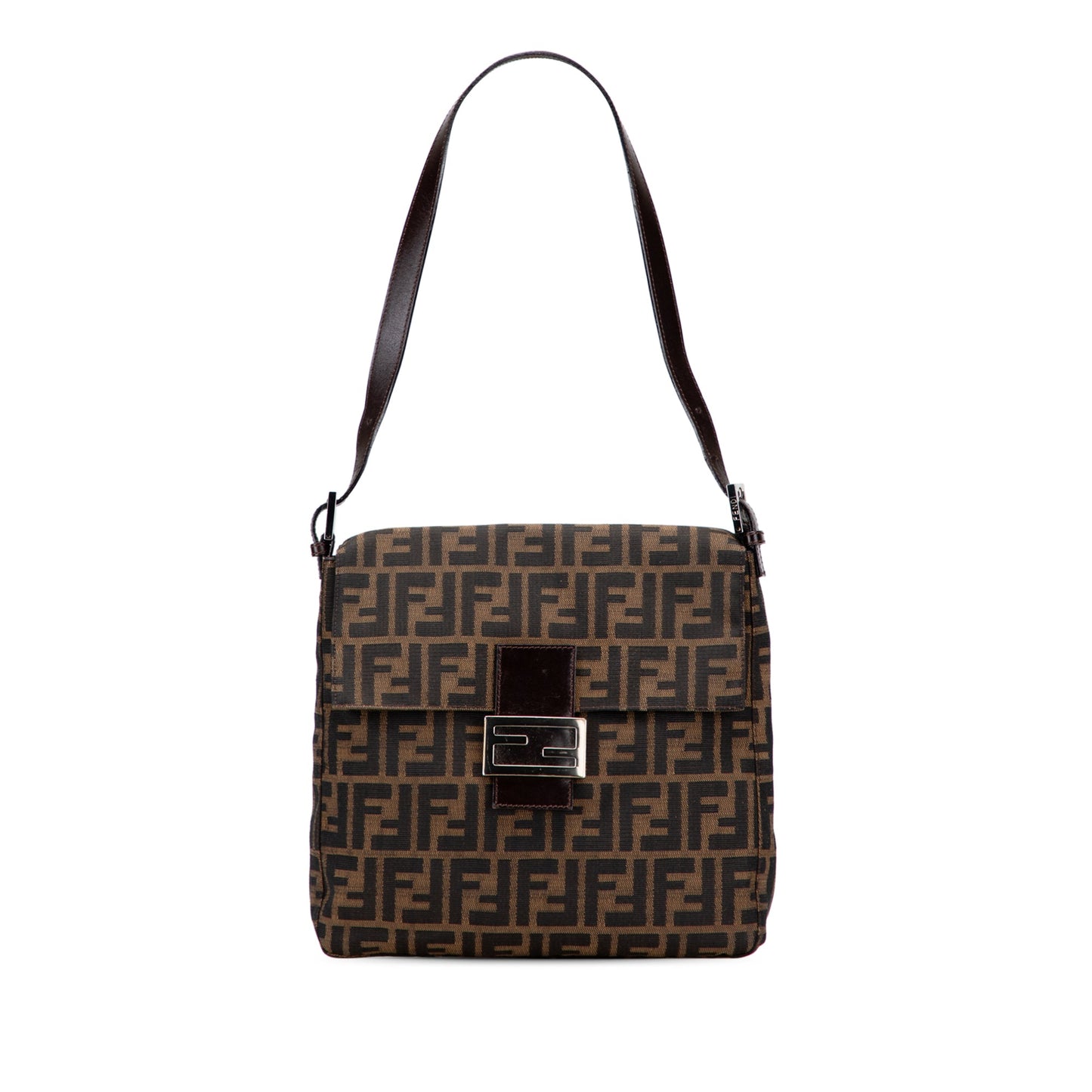 Fendi Zucca Canvas Shoulder Bag
