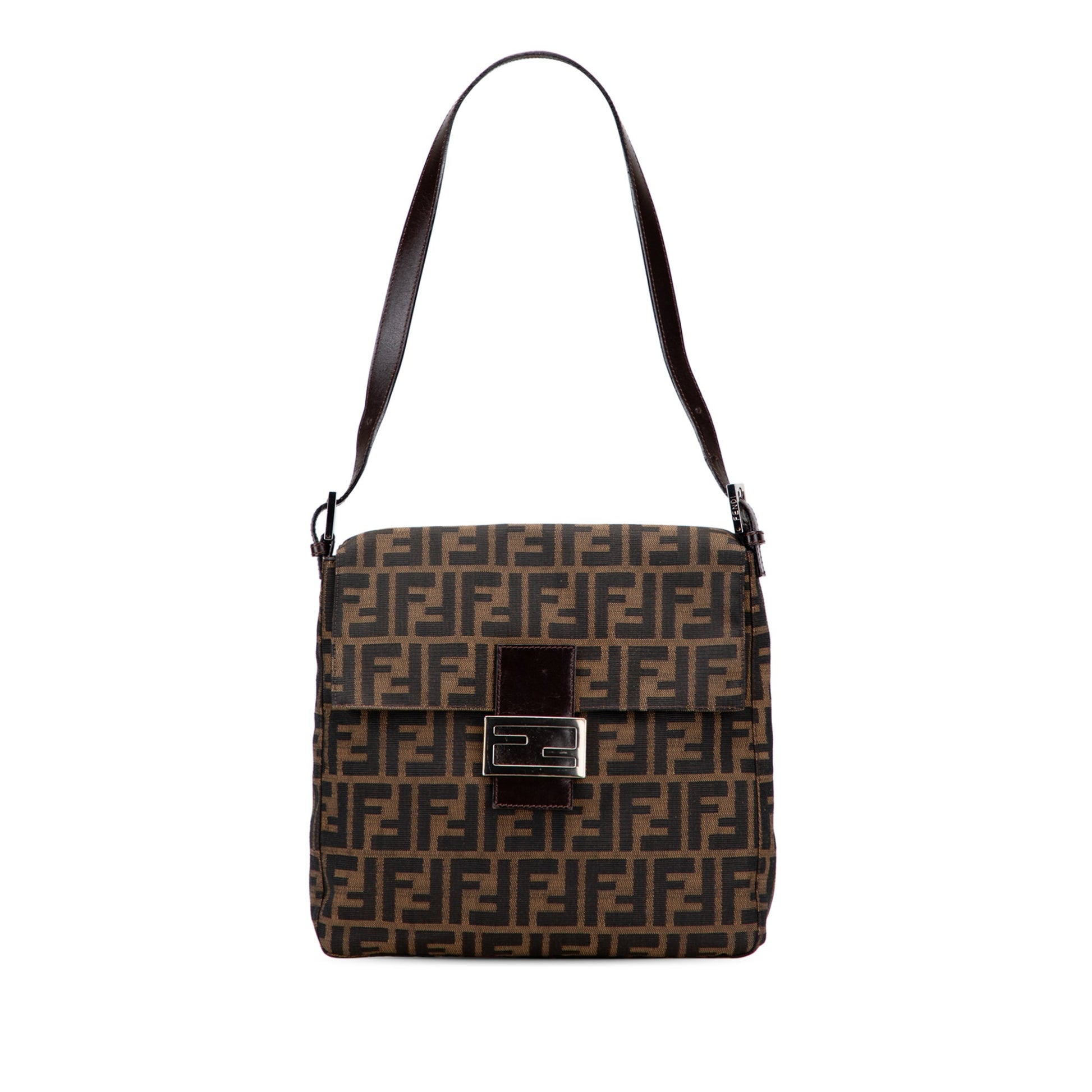 Fendi Zucca Canvas Shoulder Bag