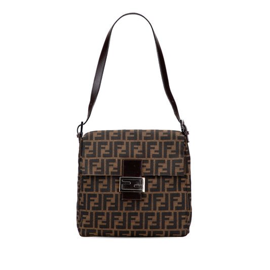 Fendi Zucca Canvas Shoulder Bag