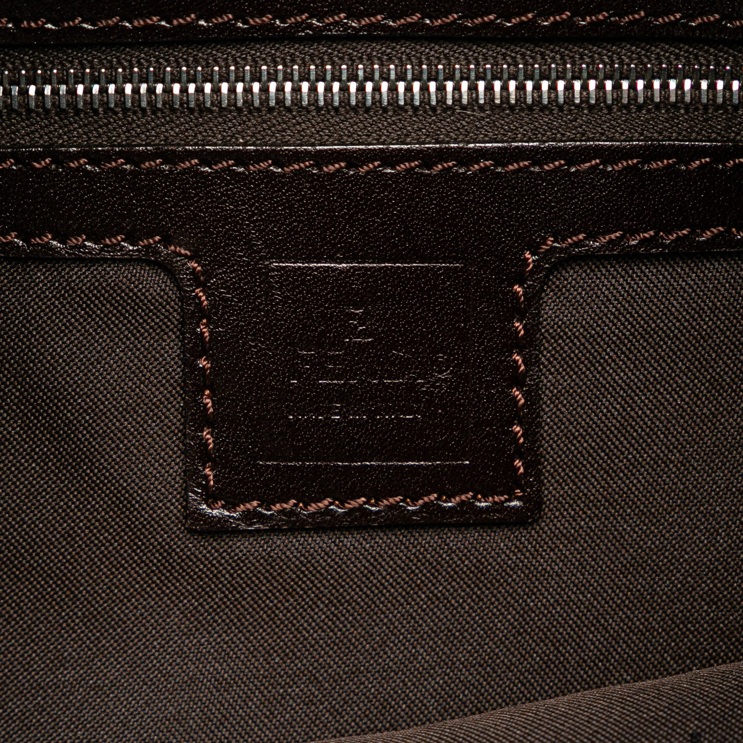 Fendi Zucca Canvas Shoulder Bag
