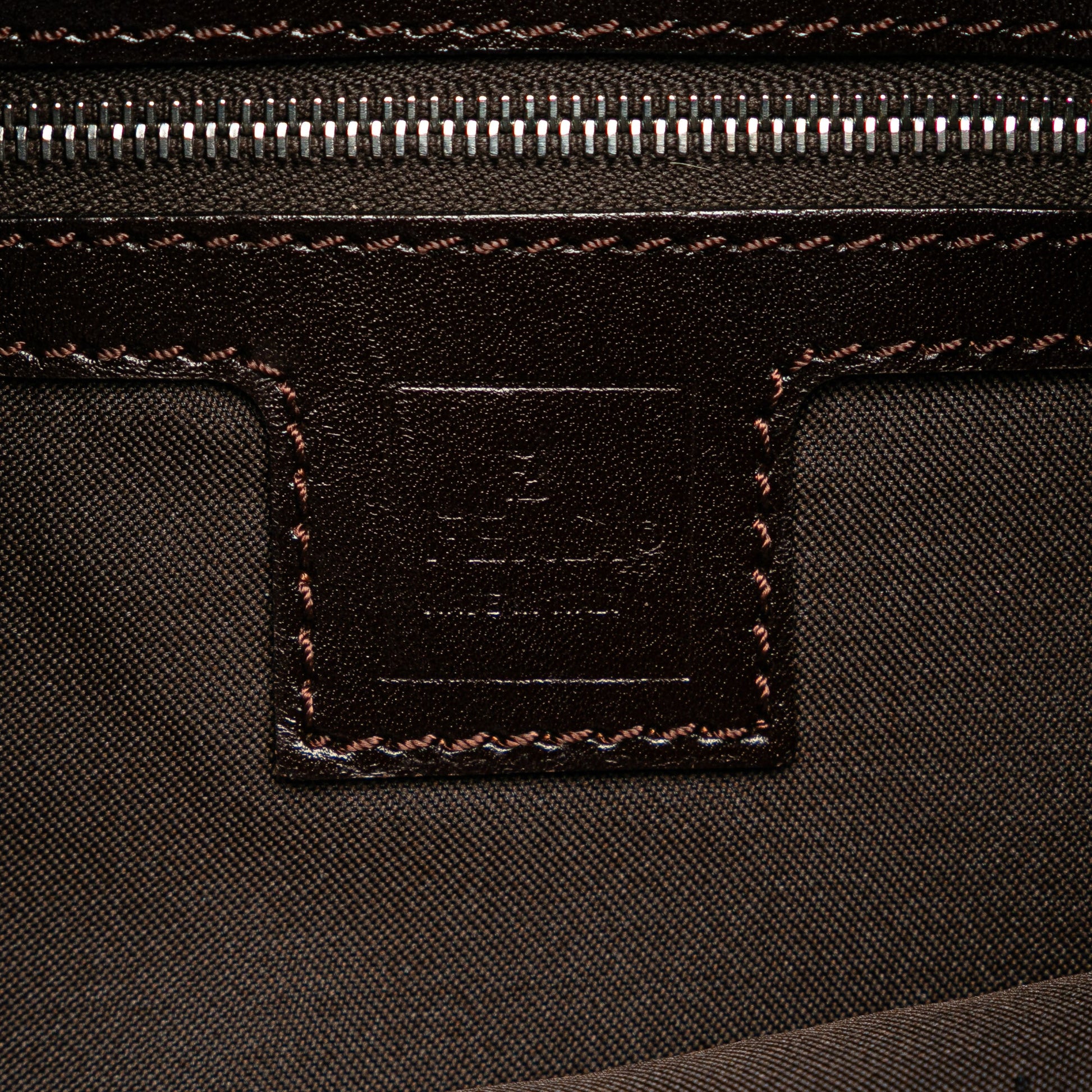 Fendi Zucca Canvas Shoulder Bag