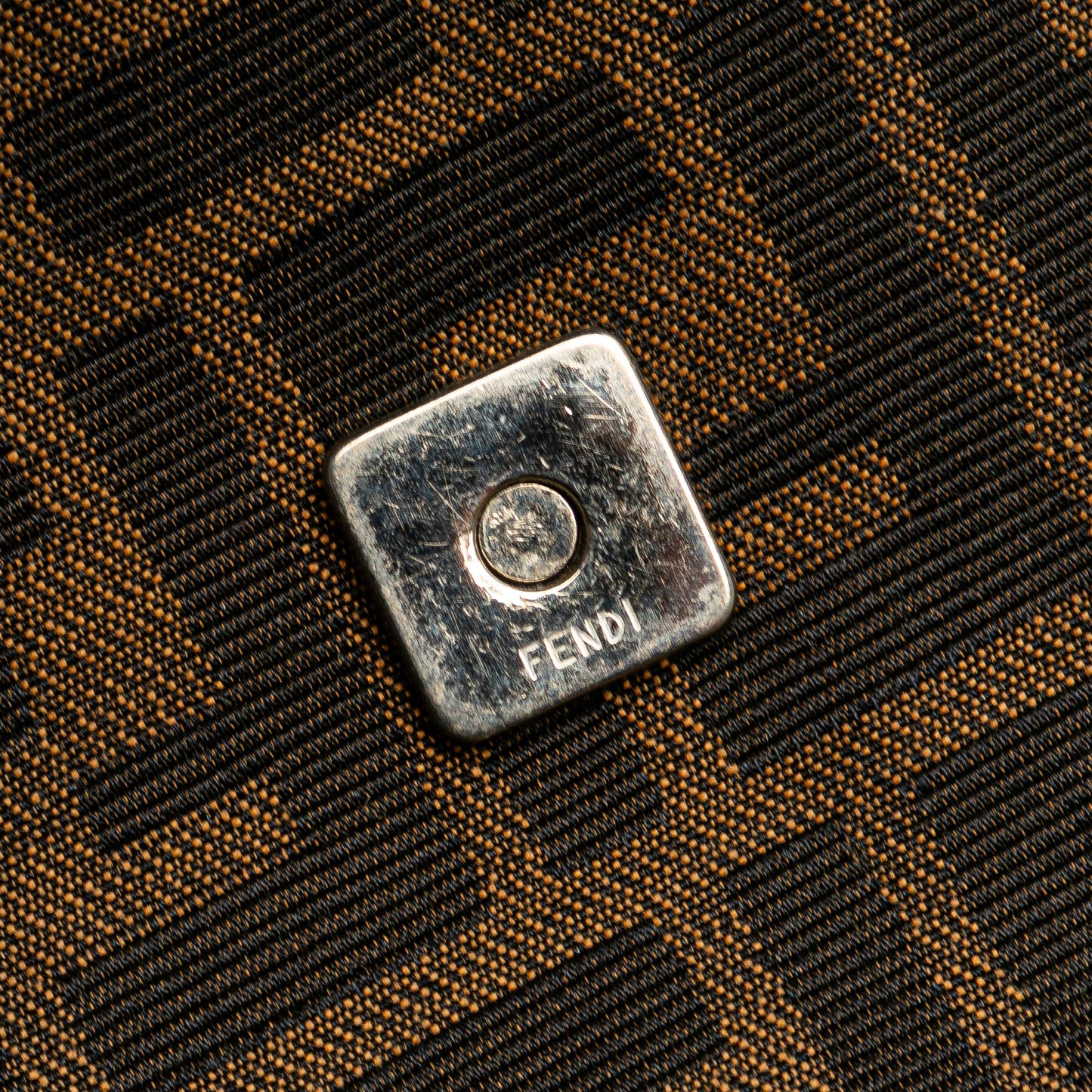 Fendi Zucca Canvas Shoulder Bag