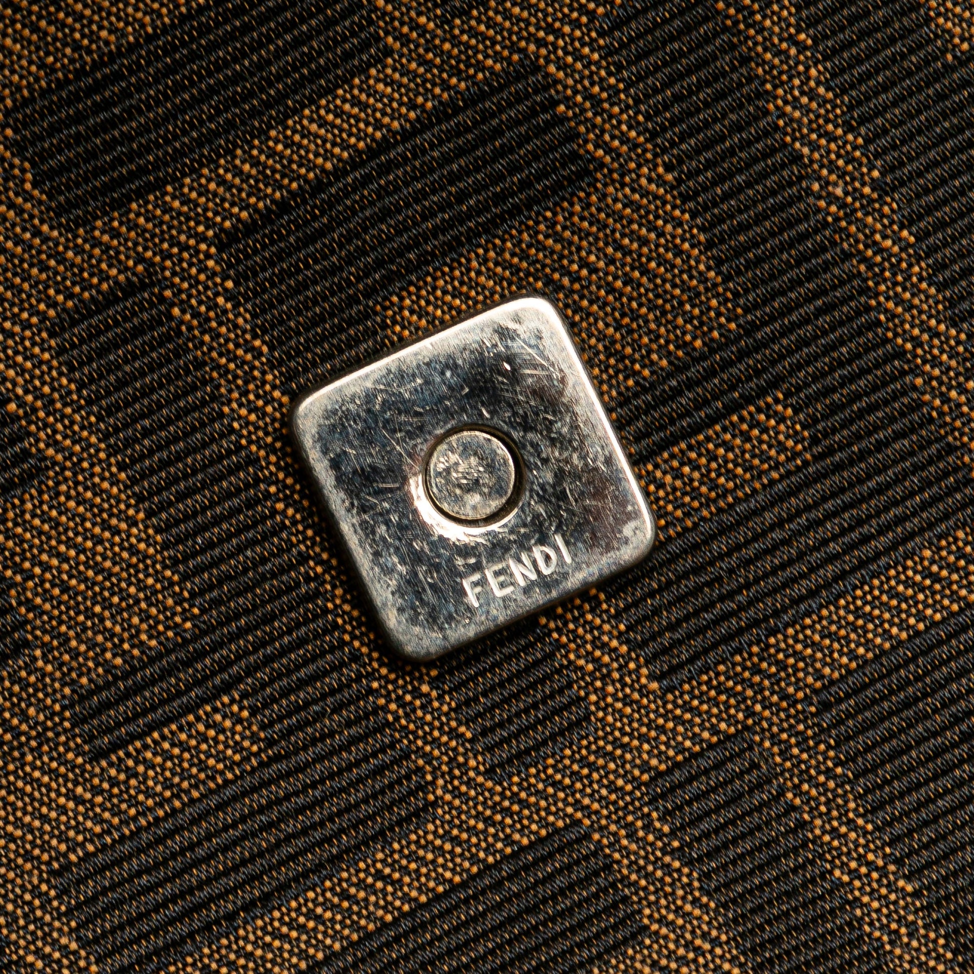 Fendi Zucca Canvas Shoulder Bag