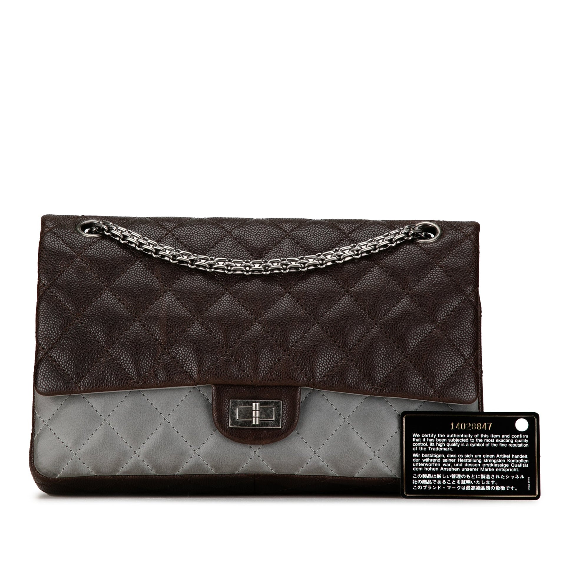 Chanel Caviar and Iridescent Calfskin Reissue 2.55 Double Flap 226