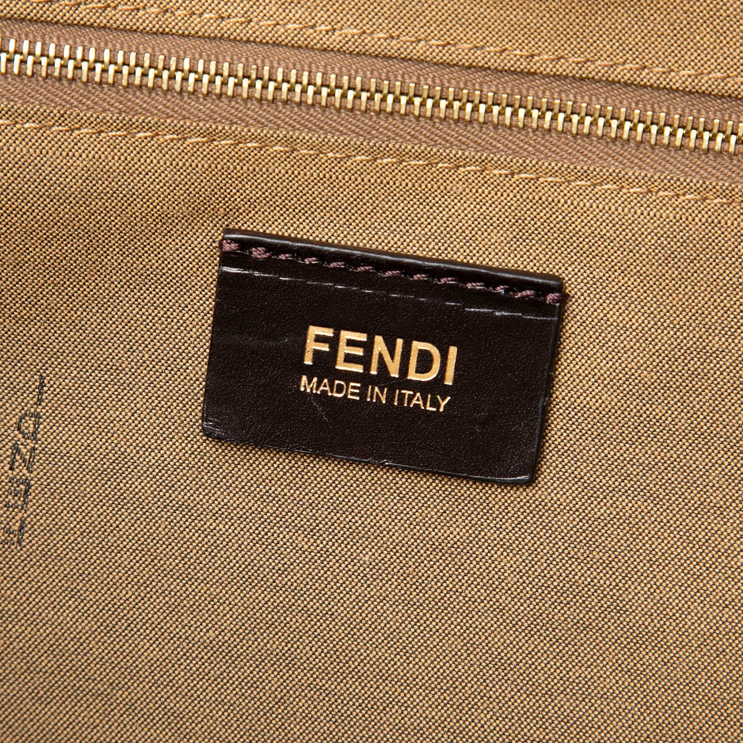 Fendi Large Zucca Canvas Ponyhair 2Jours Tote