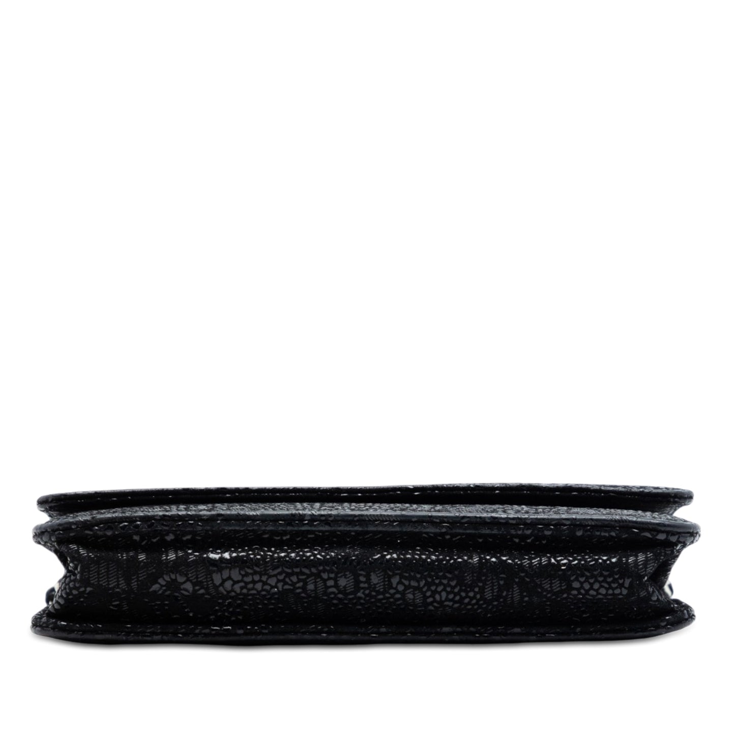Chanel CC Lace Overlay Goatskin Wallet On Chain