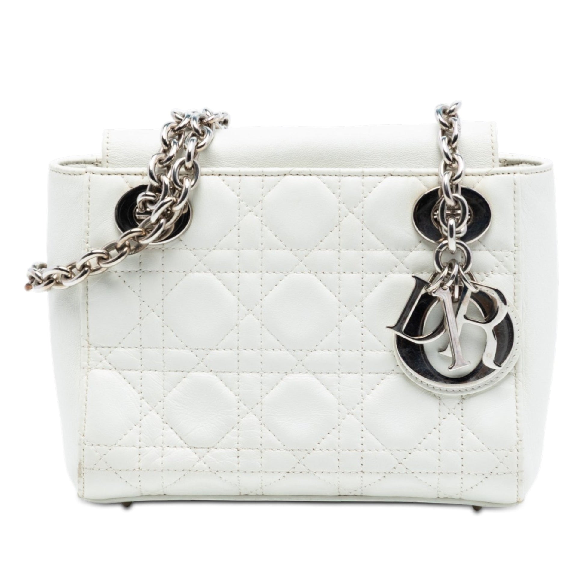 Lambskin Cannage Lady Dior Double Chain Bag