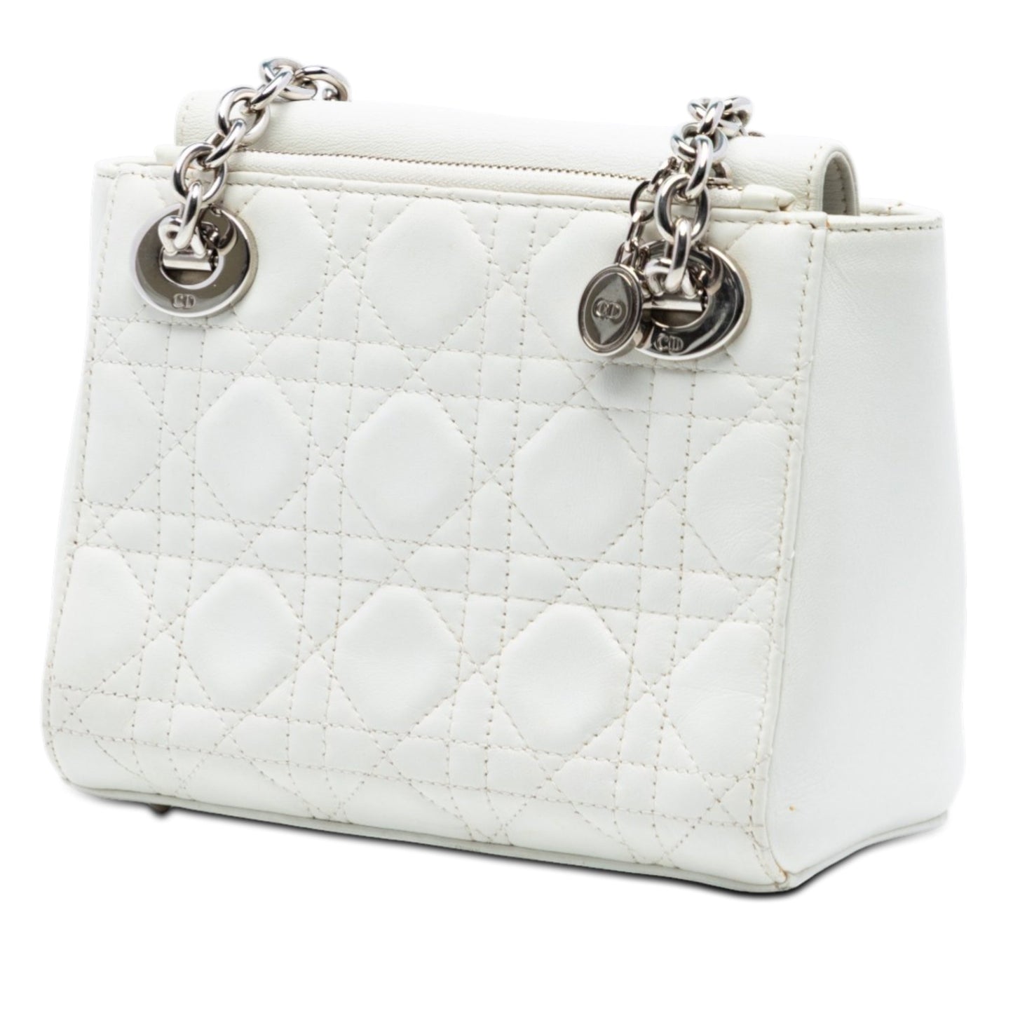 Lambskin Cannage Lady Dior Double Chain Bag