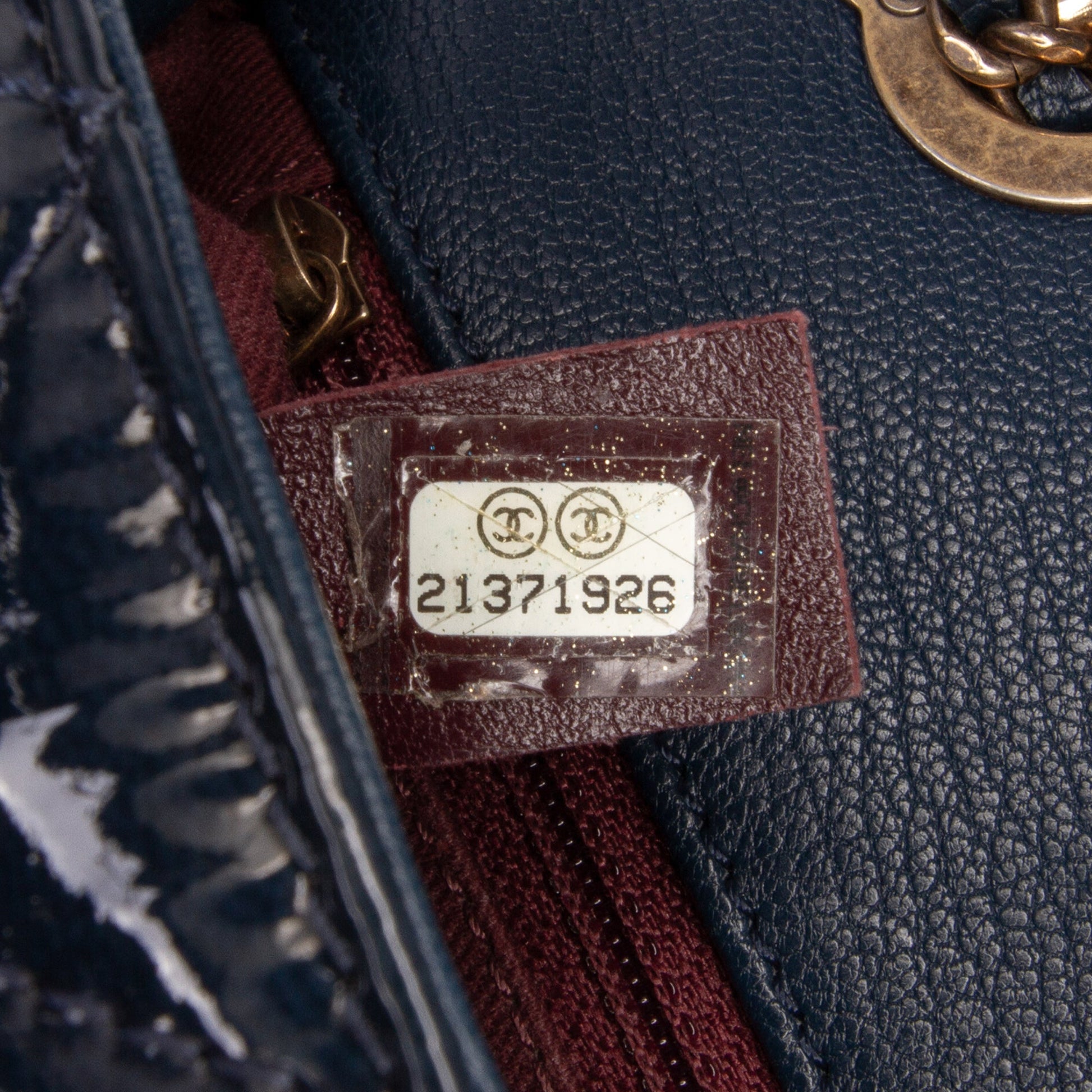 Chanel Paris-Salzburg Small Patent and Goatskin CC Eyelet Flap