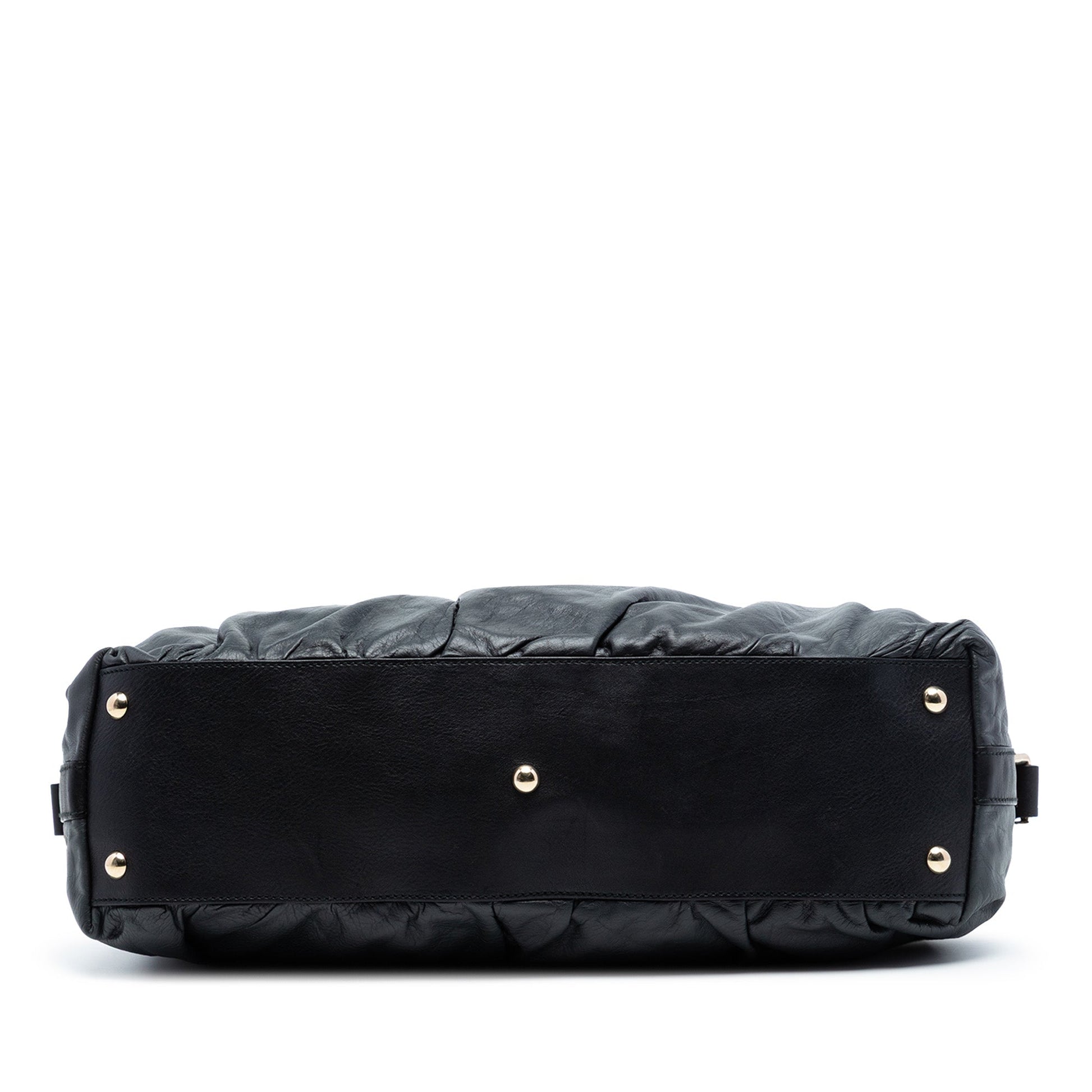 Gucci Leather Bamboo Dialux Pop Satchel