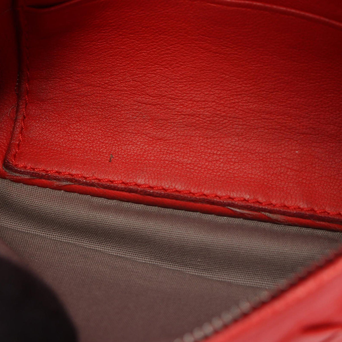 Bottega Veneta Mini Nappa Intrecciato Expandable Chain Crossbody — Red