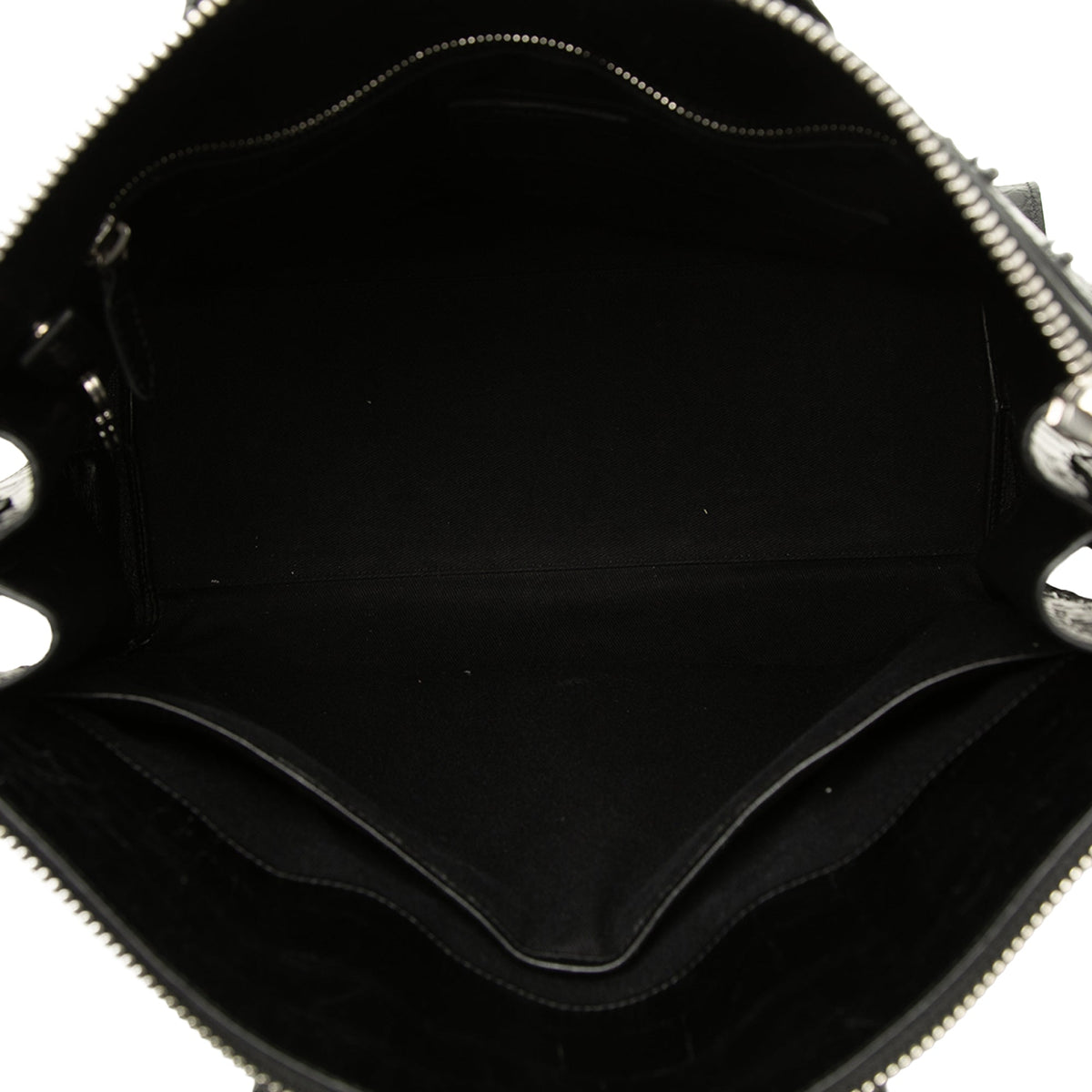 Saint Laurent Croc Embossed Sac de Jour Souple Zip North South Tote