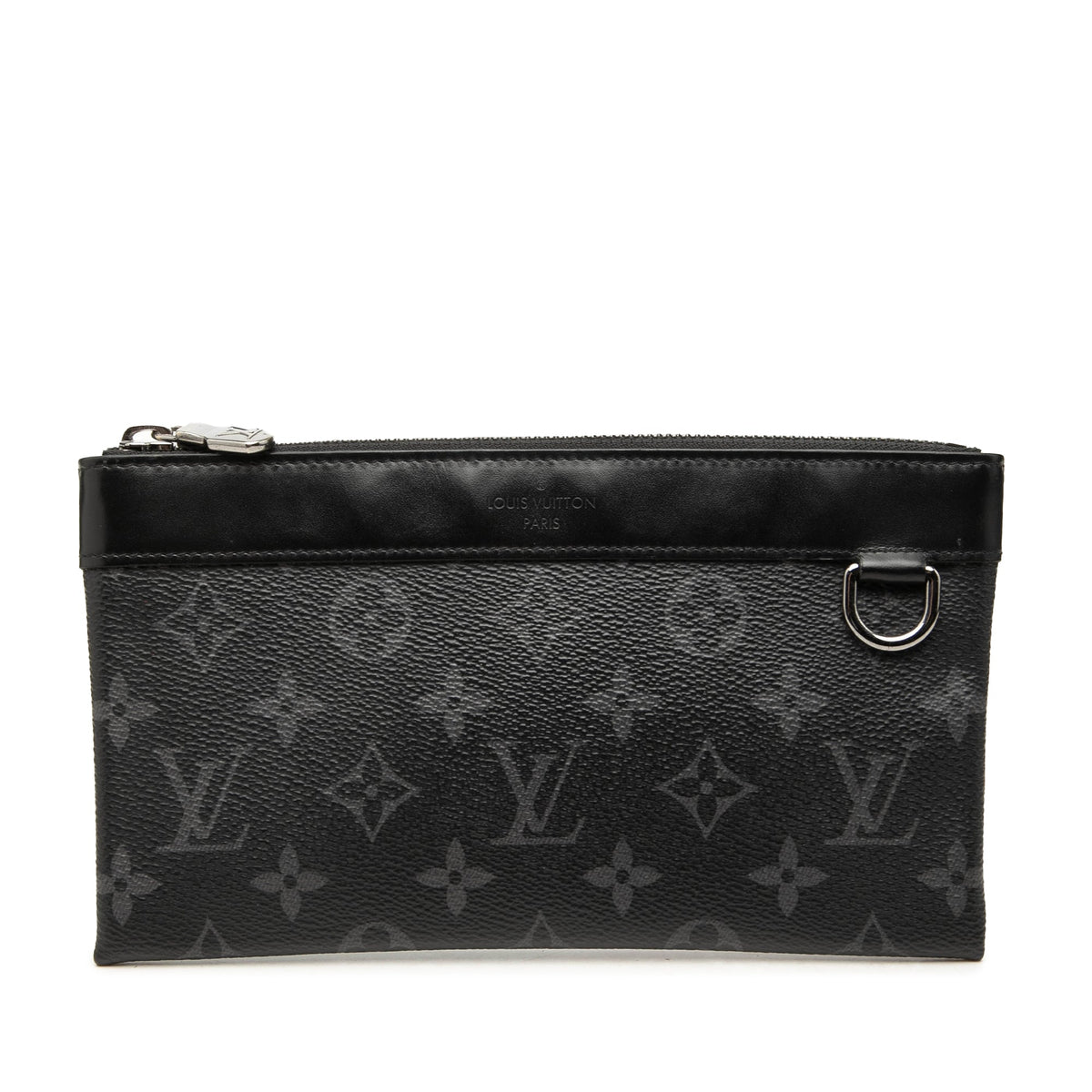 Louis Vuitton Monogram Eclipse Pochette Discovery PM — Black
