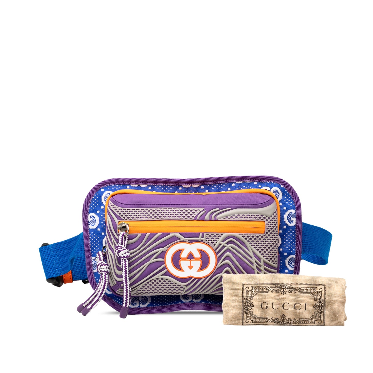 Gucci GG Nylon and Rubber Belt Bag