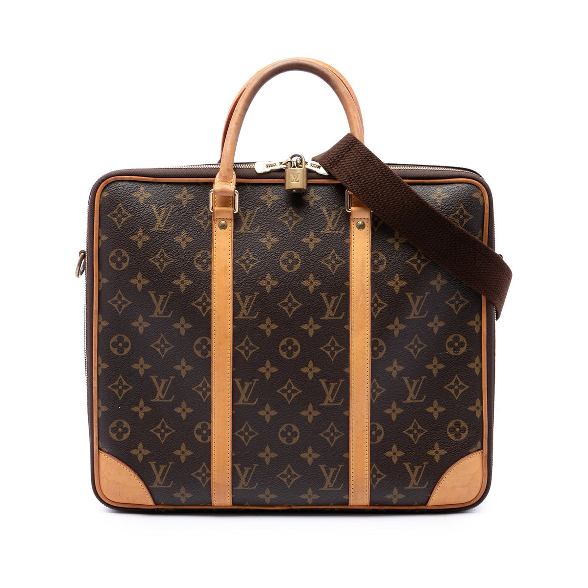Louis Vuitton Monogram Cupertino Briefcase — Brown