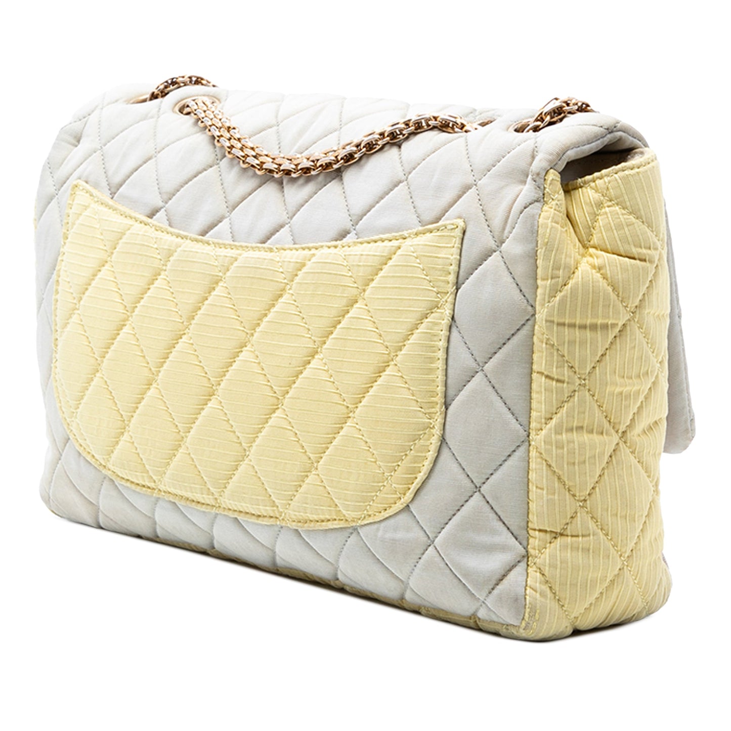 Tricolor Quilted Nylon Reissue 2.55 Single Flap 227