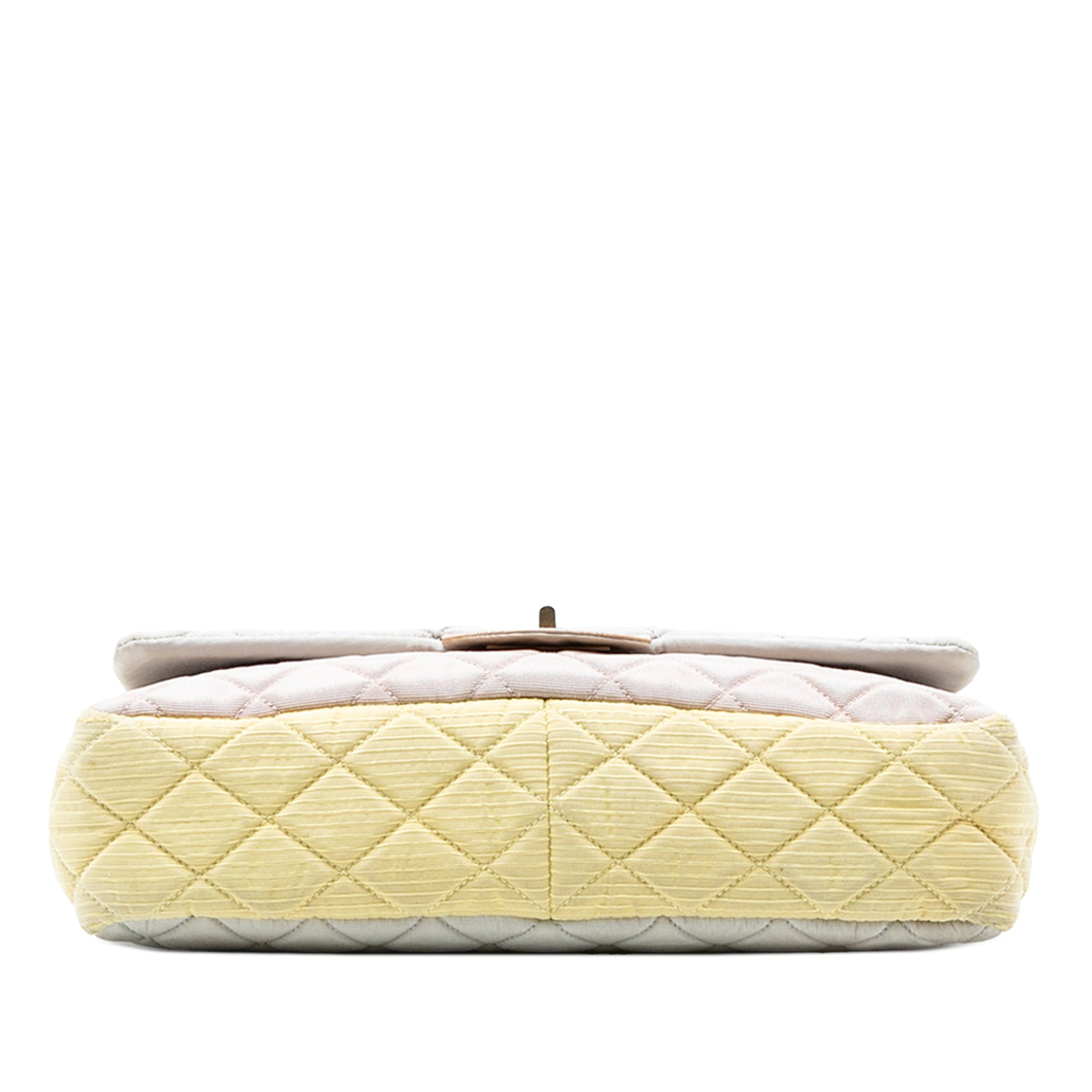 Tricolor Quilted Nylon Reissue 2.55 Single Flap 227
