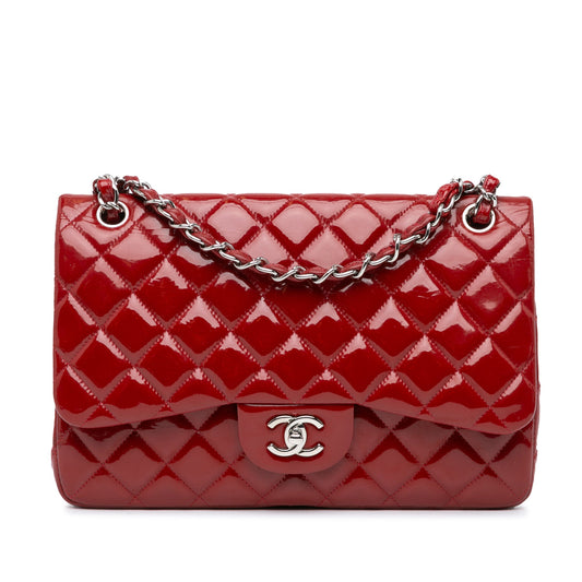 Chanel Jumbo Classic Patent Double Flap