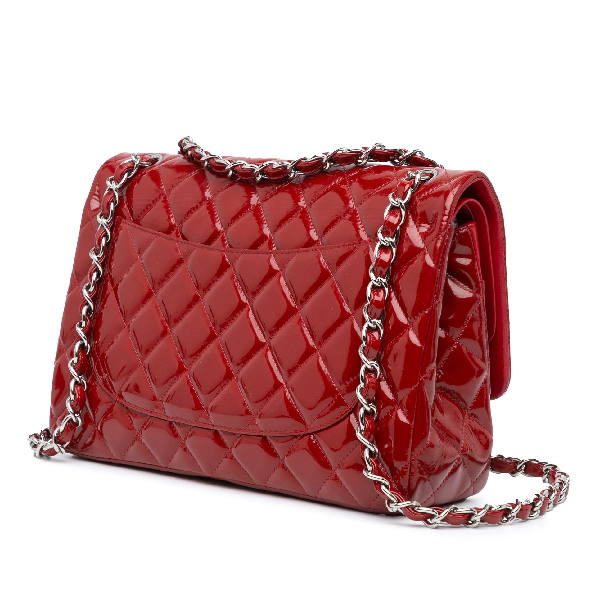 Chanel Jumbo Classic Patent Double Flap