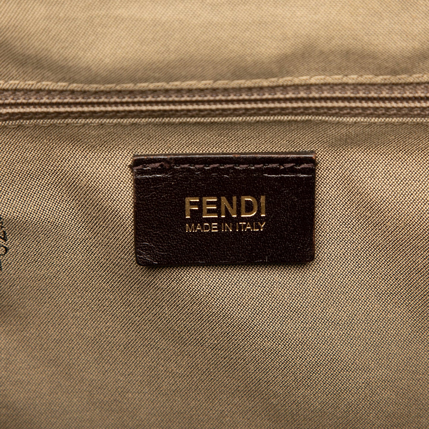 Fendi Zucchino Spalmati Chiusura Tote