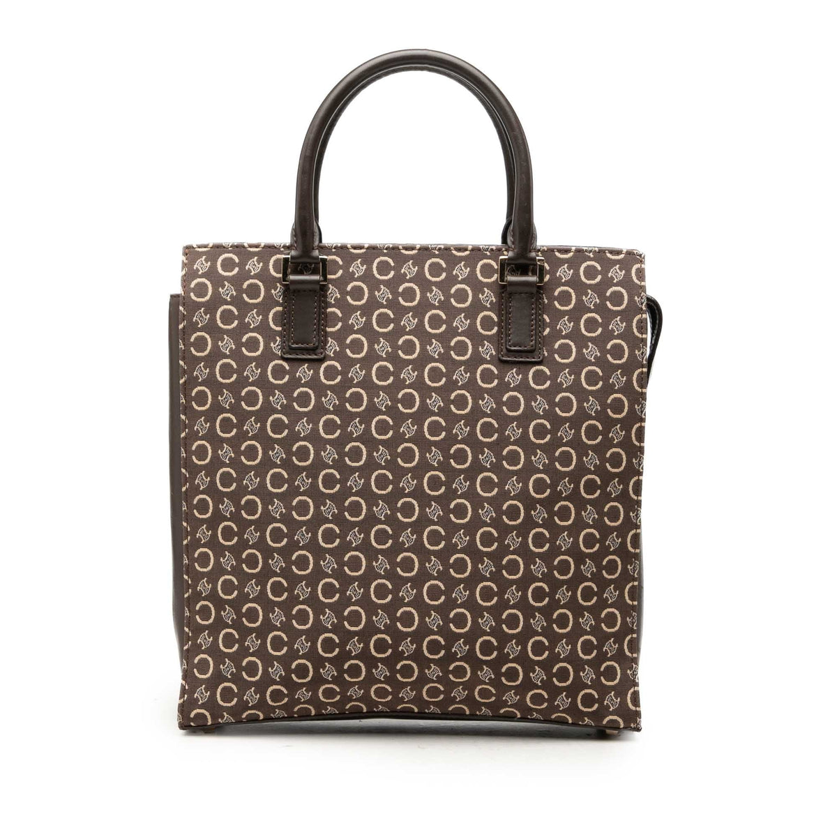 Celine C Macadam Canvas Tote — Brown