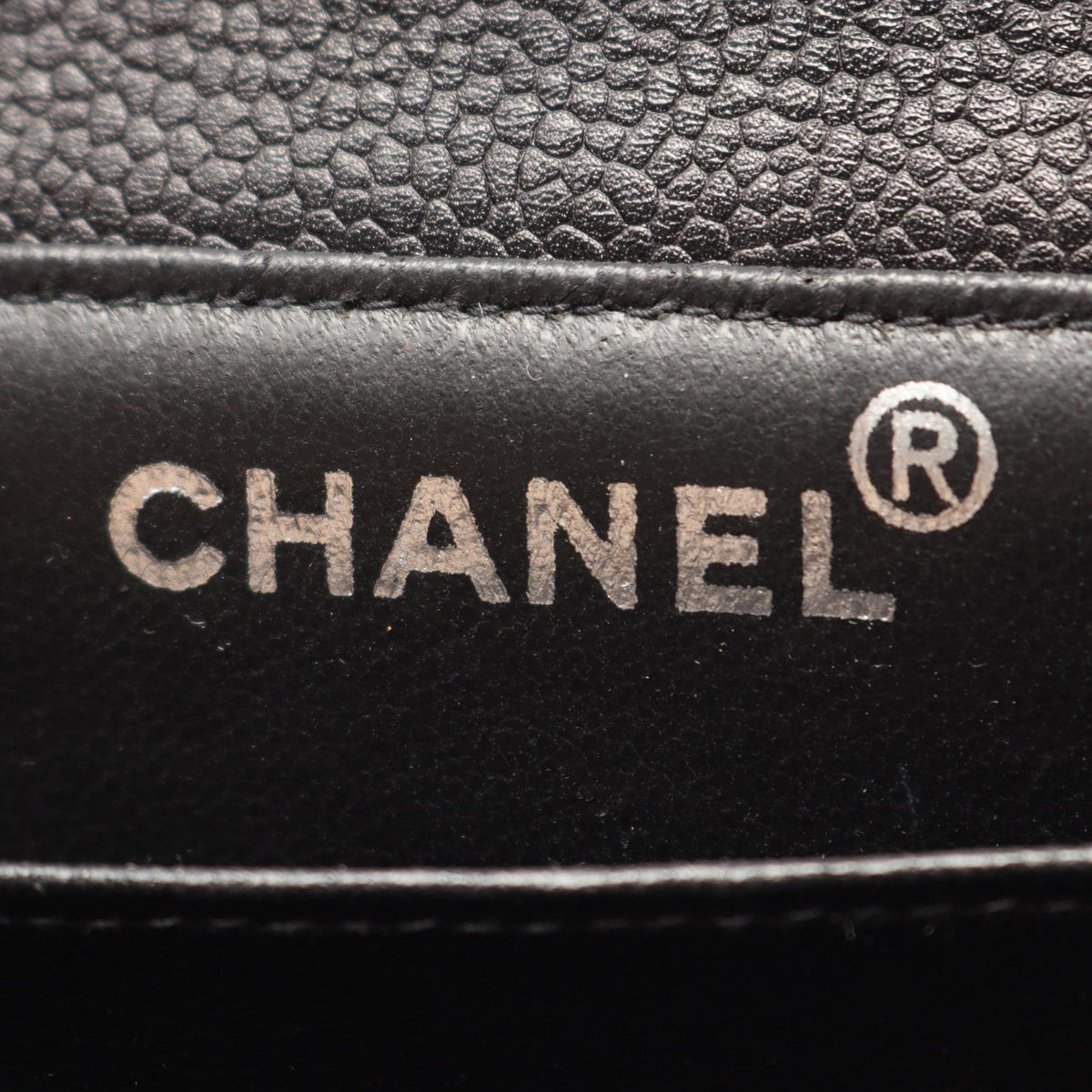 Chanel Quilted Caviar Double Sided Flap — Black