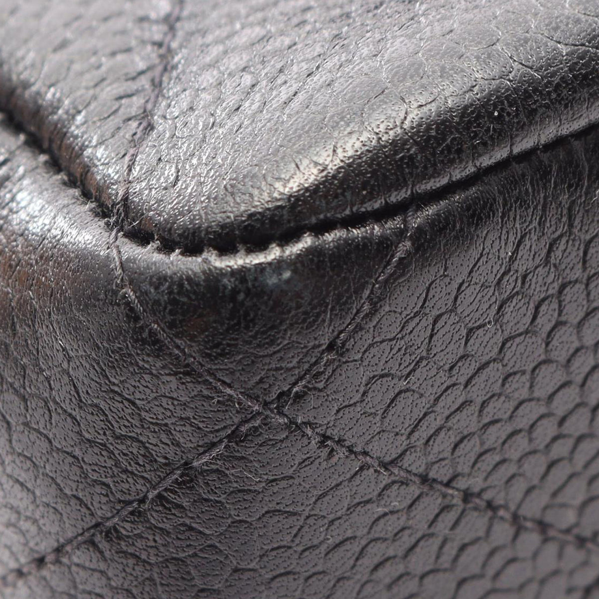 Chanel Quilted Caviar Double Sided Flap — Black