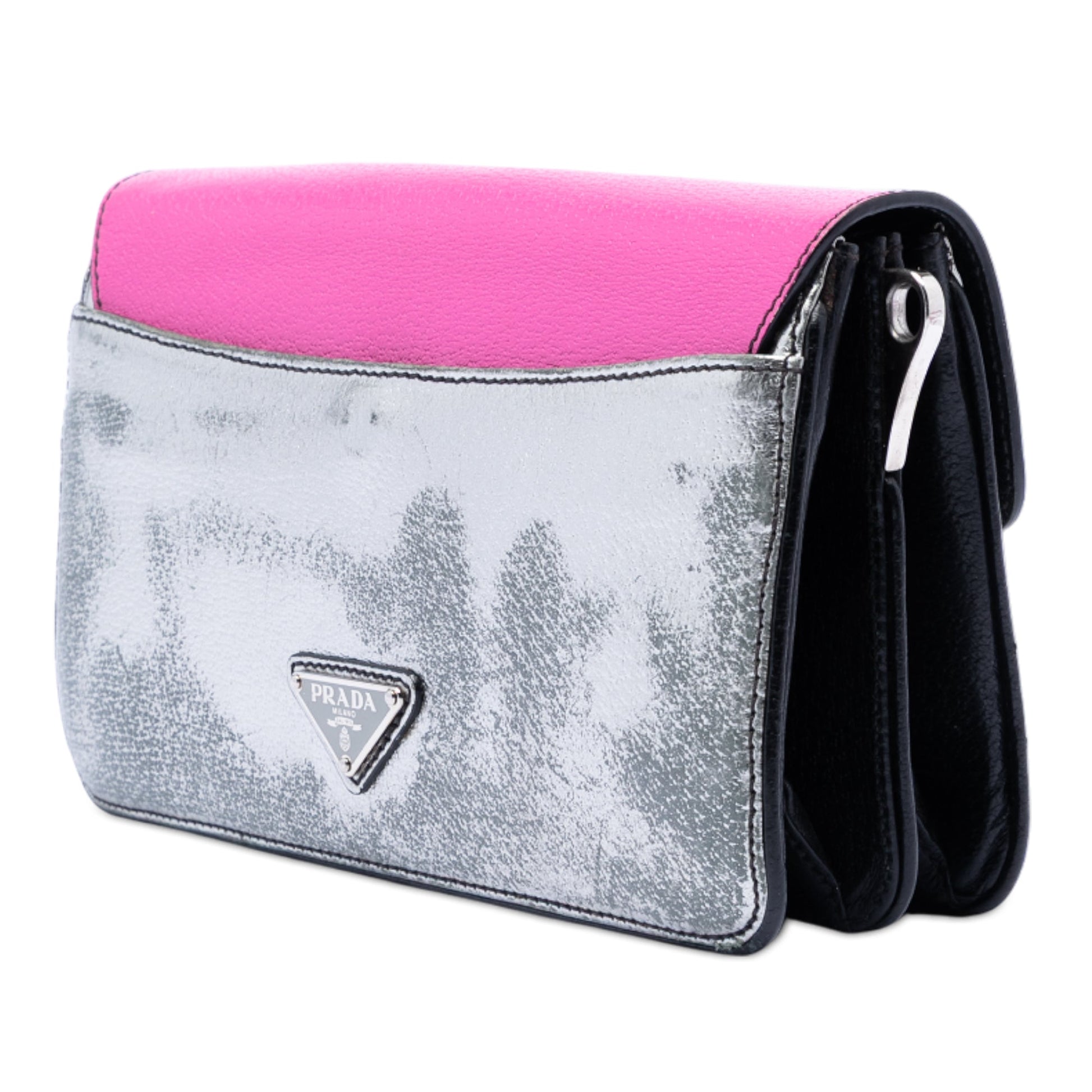 Prada Tricolor Metallic Cinghiale Crossbody