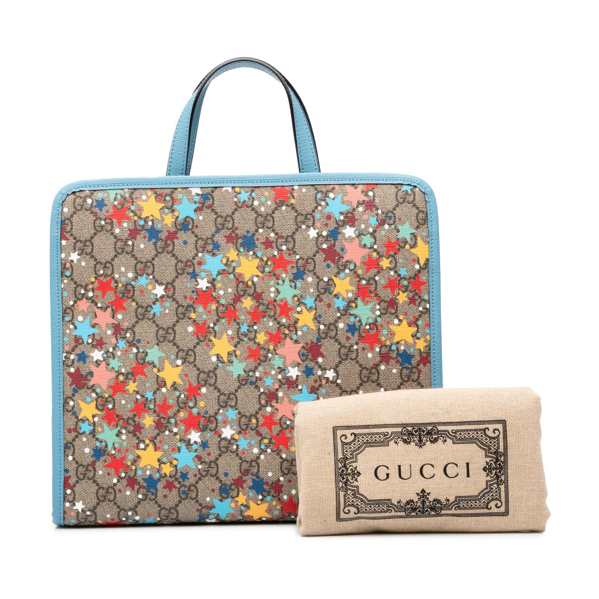 Gucci Childrens GG Supreme Star Tote — Beige